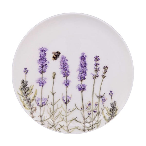 Dezertný tanier z kostného porcelánu Ashdene I Love Lavender, ⌀ 15 cm