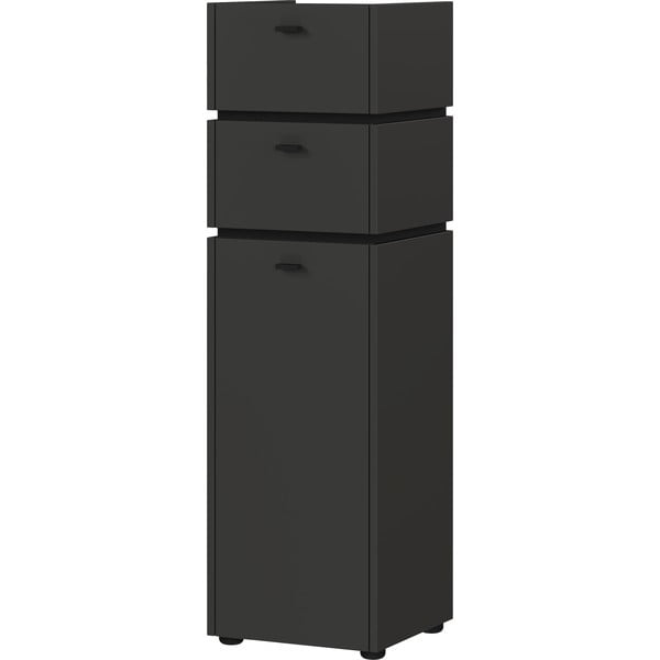 Antracitovosivá vysoká kúpeľňová skrinka 34x117 cm Modesto – Germania-image-1