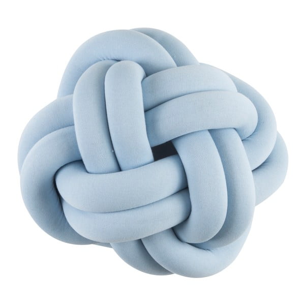 Malý modrý vankúš/puf Knotty Knots Simple