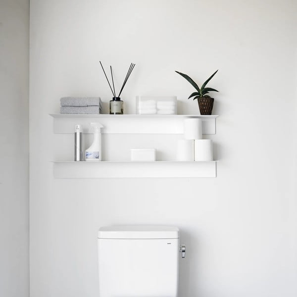 Biela kovová polica 90 cm – YAMAZAKI-image-3