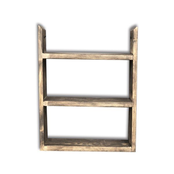 Drevená nástenná polica House, 35 x 48 x 10 cm-image-2