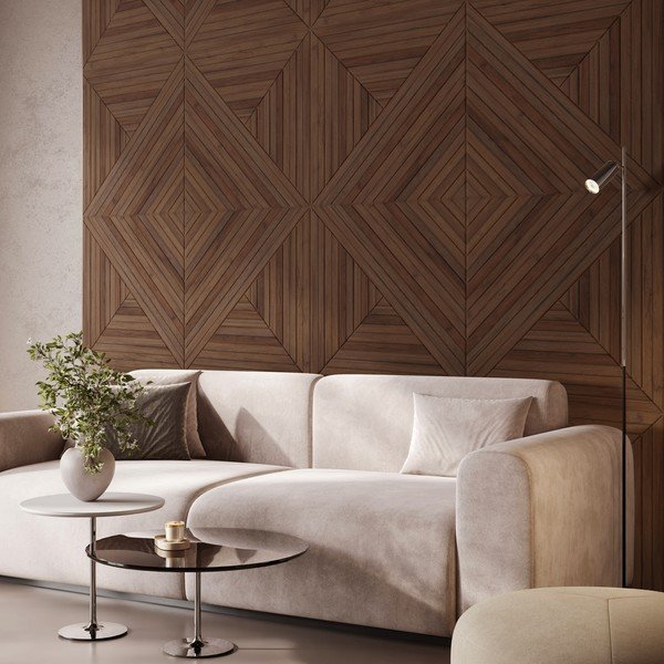 Látkové akustické panely v súprave 2 ks 60x60 cm Medium Timber II – Styler-image-1