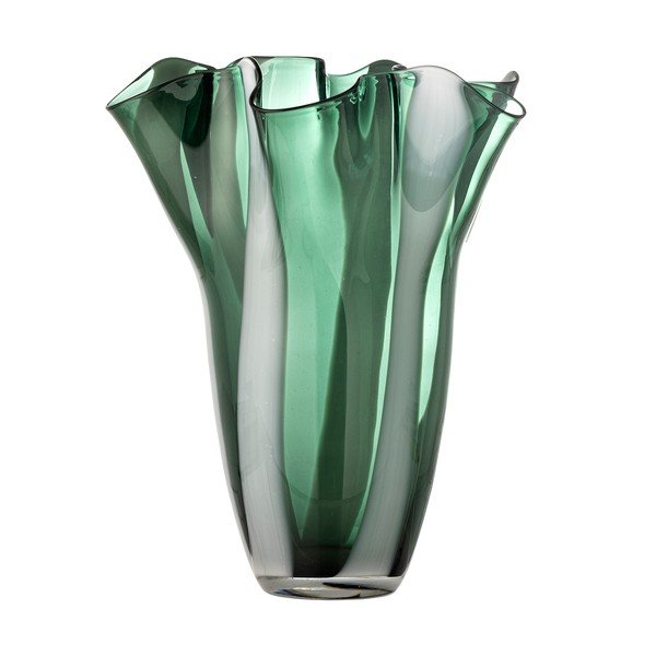 Zelená sklenená ručne vyrobená váza (výška 32 cm) Lettice – Bloomingville-image-3