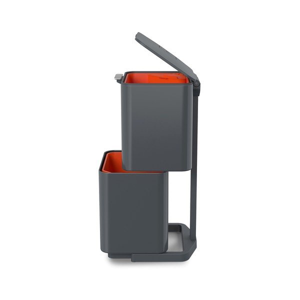 Grafitovosivý kôš na triedený odpad Joseph Joseph Totem Max, 60 l-image-4