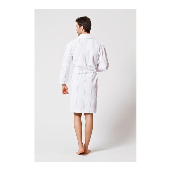 Biely pánsky župan so sivým detailom U.S. Polo Assn. Casper, veľ. S/M-image-2