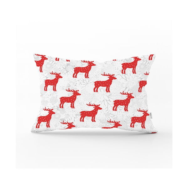 Vianočná obliečka na vankúš Minimalist Cushion Covers Santas Reindeer, 35 x 55 cm