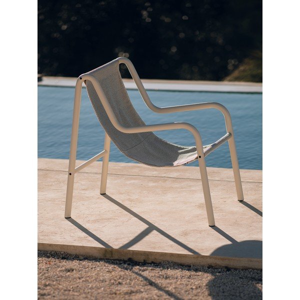 Béžové kovové záhradné kreslo Nokk – noo.ma-image-1