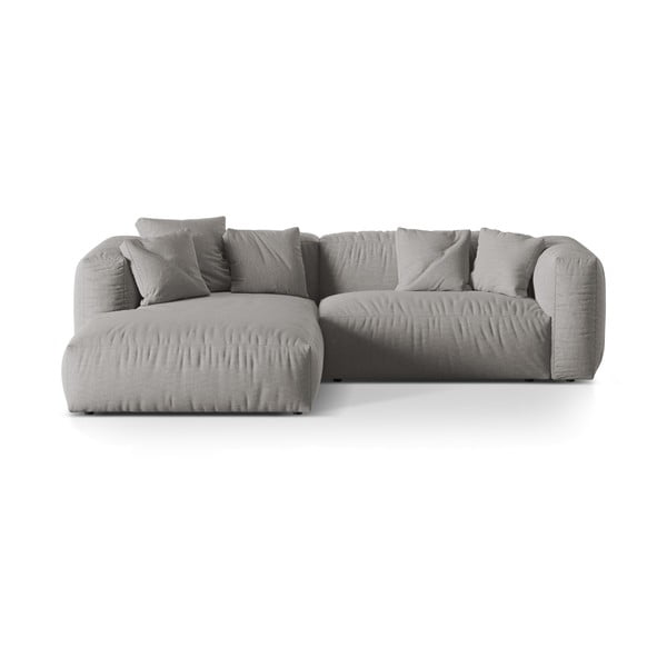 Svetlosivá modulárna rohová pohovka (ľavý roh) Martina – Micadoni Home