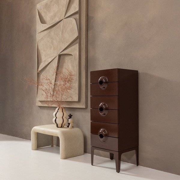 Krémové konferenčné stolíky v súprave 2 ks v dekore kameňa 42x92 cm Stani – WOOOD-image-1