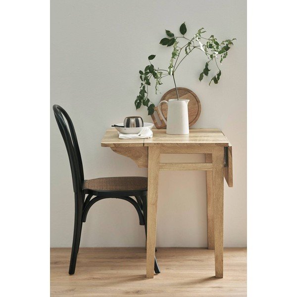 Rozkladací jedálenský stôl s prídavnou doskou z mangového dreva 43,5x60 cm Derri – Ellos Home-image-2