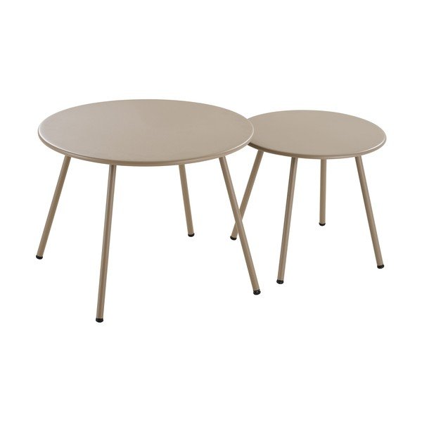 Béžová čalúnená záhradná lounge súprava pre 4 osoby Nilo – House Nordic-image-4