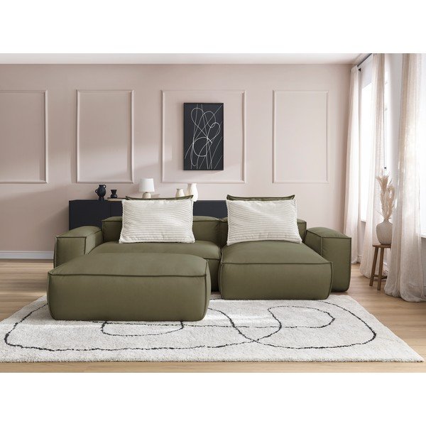 Zelená rohová pohovka Boheme – Bobochic Paris-image-1