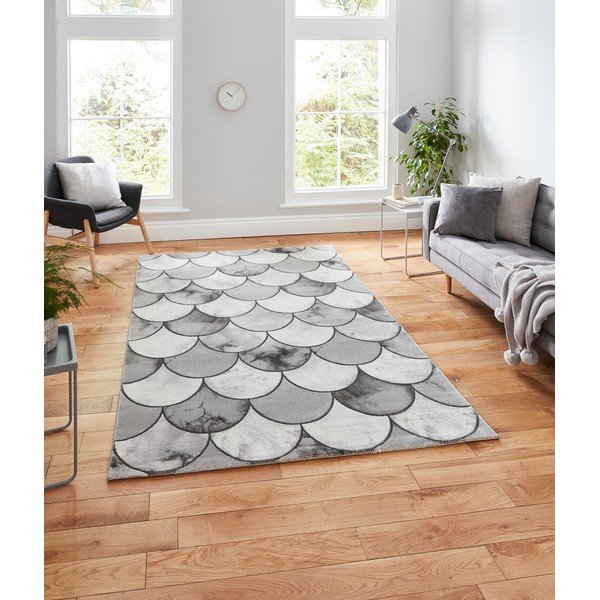 Šedý/v striebornej farbe koberec 170x120 cm Craft - Think Rugs-image-1