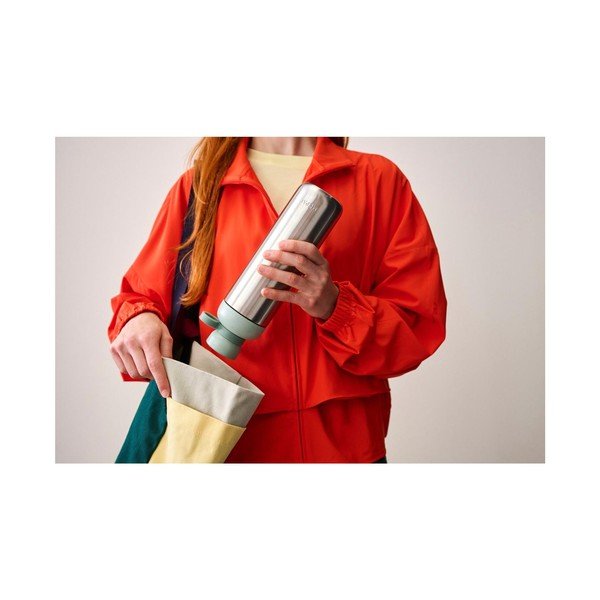 Fľaša z nehrdzavejúcej ocele v striebornej farbe/šalviová zelená 700 ml Vita – Mepal-image-4