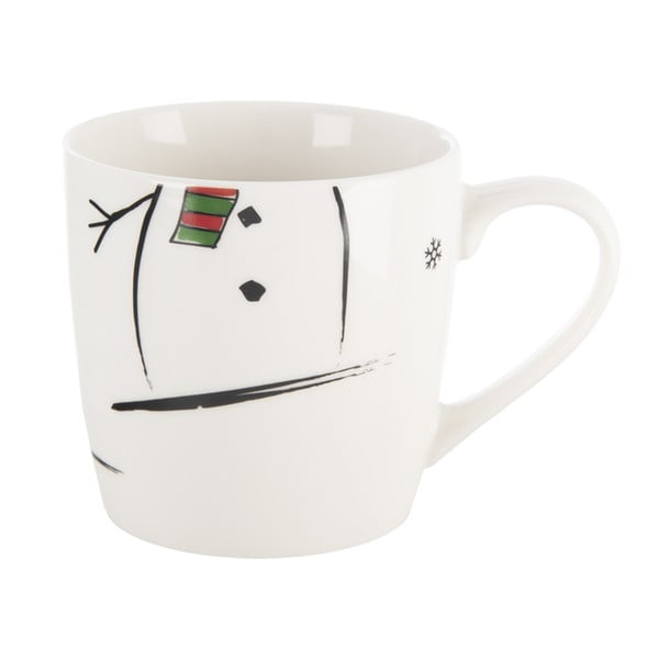 Biela porcelánová súprava hrnčeka a misky s vianočným motívom 2 ks 350 ml – Orion-image-2