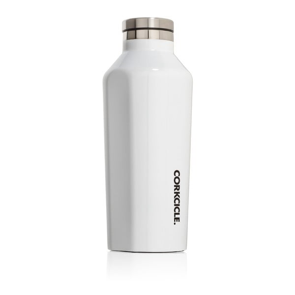 Biela cestovná termofľaša Corkcicle Canteen, 260 ml