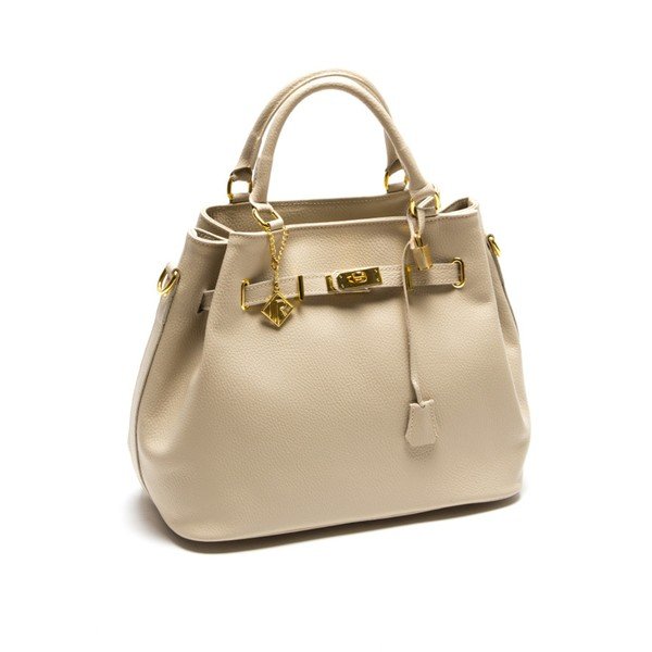 Kožená kabelka Isabella Rhea 183 Beige-image-1
