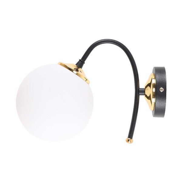 Biele/čierne nástenné svietidlo ø 15 cm Yoyo – Squid Lighting