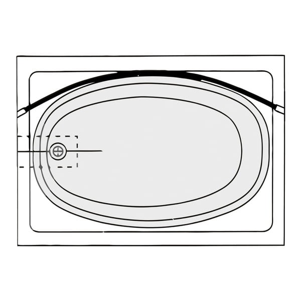 Teleskopická konzola v striebornej farbe prehnutého tvaru na sprchový záves Wenko-image-2