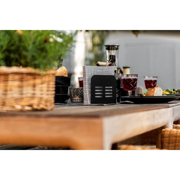 Kovové stojany na príbory a obrúsky v súprave 2 ks Black Outdoor Kitchen Baco – Wenko-image-1