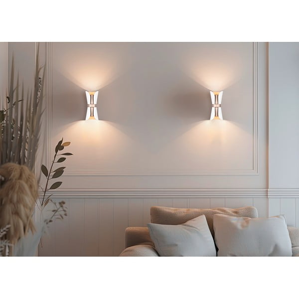 Nástenné svietidlo v bielo-bronzovej farbe Coat – Trio-image-1