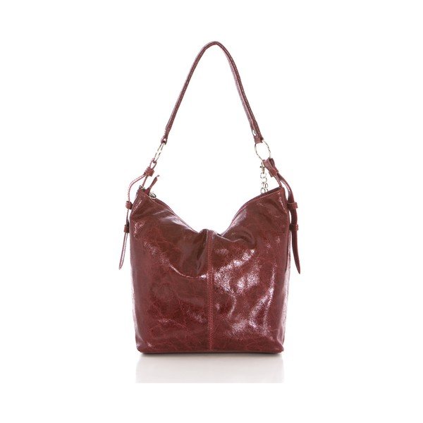 Kožená kabelka Hobo Bordeaux-image-1