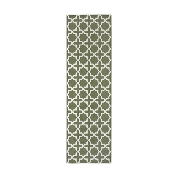 Zelený koberec behúň 200x80 cm Glam - Hanse Home