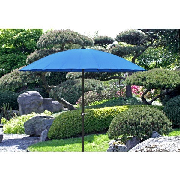 Modrý slnečník ø 255 cm – Garden Pleasure-image-2