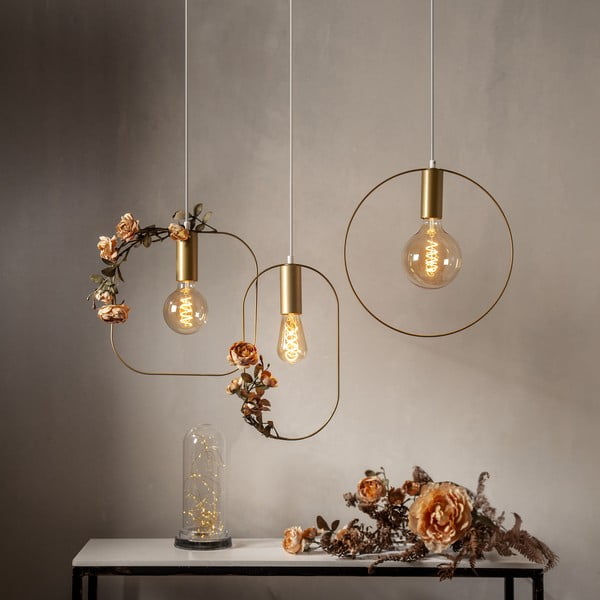 Závesné svietidlo v zlatej farbe Shape – Star Trading-image-1