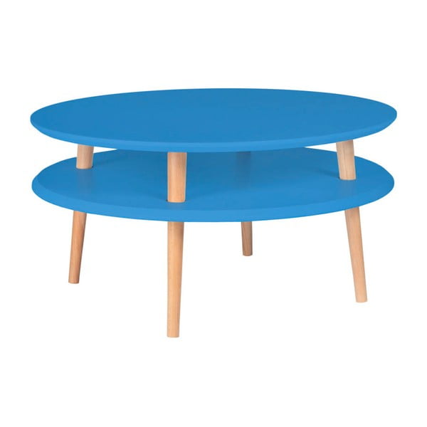 Modrý konferenčný stolík Ragaba Ufo, ⌀ 70 cm