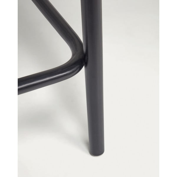 Čierna barová stolička z brestového dreva (výška sedadla 65 cm) Doriane – Kave Home-image-3