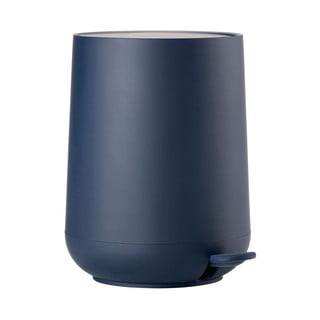 Tmavomodrý kúpeľňový pedálový kôš Zone Nova, 3 l
