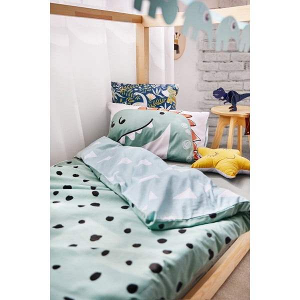 Detské bavlnené obliečky Bonami Selection Dino, 140 x 200 cm-image-3