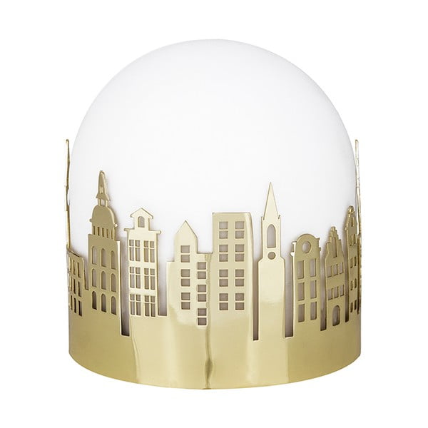 Stolová lampa vo farbe mosadze Globen Lighting Smallvile, ø 13 cm