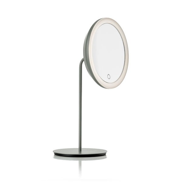 Sivé kozmetické zrkadlo Zone Eve, ø 18 cm