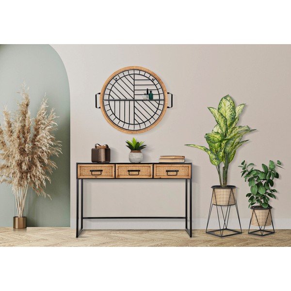 Čierna kovová polica Cebu - Mauro Ferretti-image-1