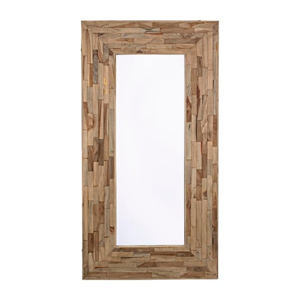 Nástenné zrkadlo s rámom z recyklovaného dreva Bizzotto Alvin
