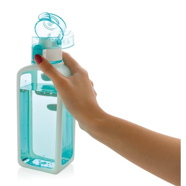 Modrá uzamykateľná fľaša s automatickým otváraním XD Collection, 600 ml-image-2
