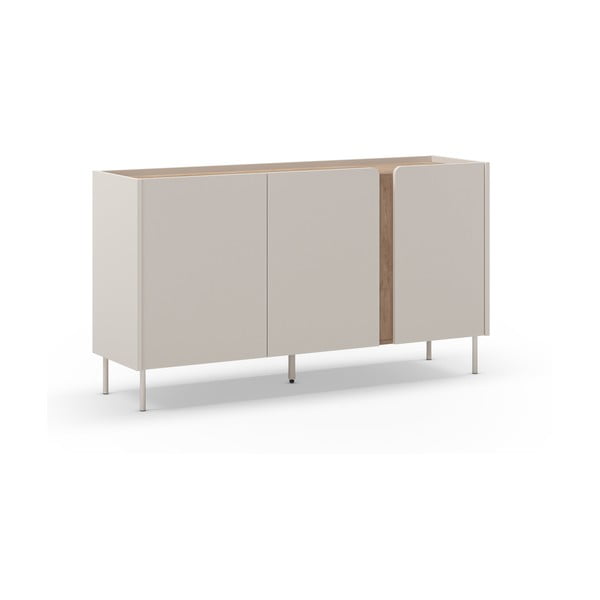 Komoda v dekore duba v krémovo-prírodnej farbe 150x82,5x40,5 cm Lucile – Marckeric-image-2