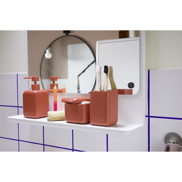 Oranžový dávkovač mydla z polyresínu 380 ml Tom Tailor T-Rounded – Wenko-image-4