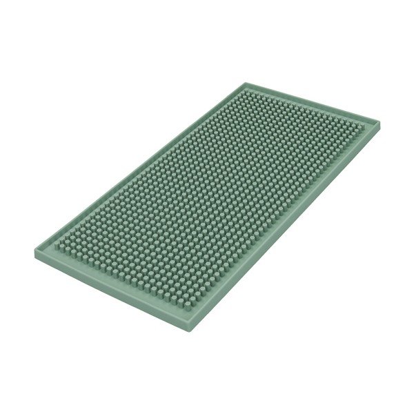 Šalviová zelená silikónová odkvapkávacia podložka na riad 30x15 cm – Brandani