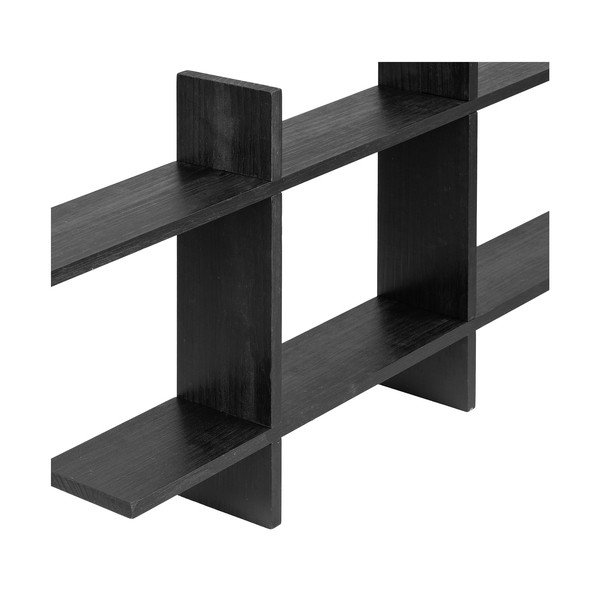 Čierna poschodová polica z borovicového dreva 86 cm Mostar – House Nordic-image-4