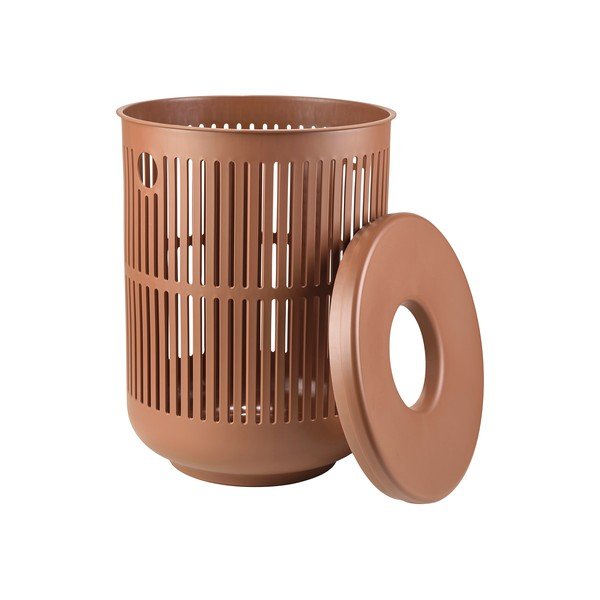 Oranžový plastový kôš na bielizeň 60 l Ume – Zone-image-3