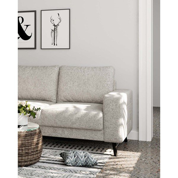 Krémovobiela rohová pohovka (ľavý roh) Fynn – Ghado-image-4