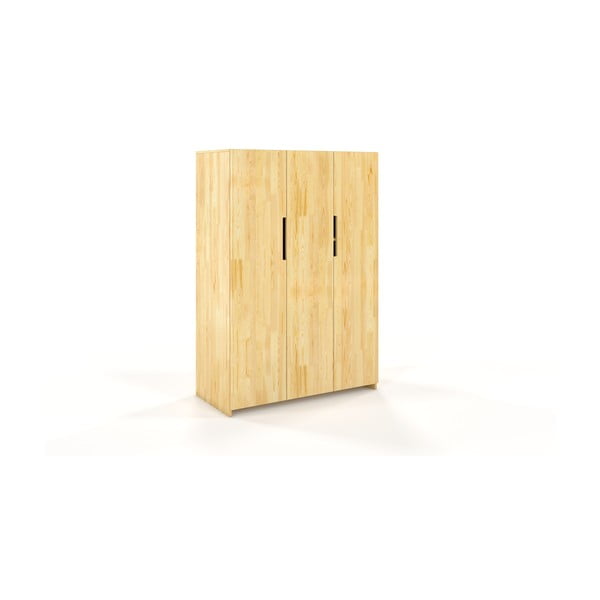Šatníková skriňa z borovicového dreva Skandica Bergman, 128 x 180 cm
