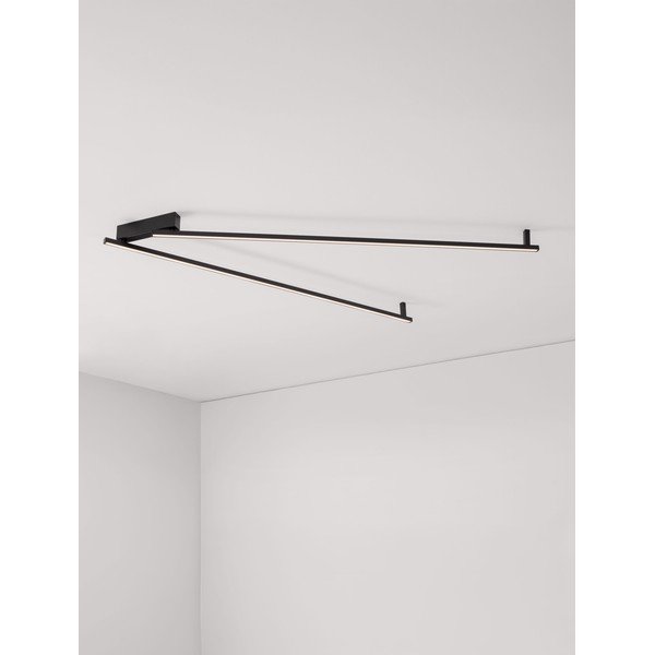 Matne čierne hliníkové LED stropné svietidlo so stmievačom 4x309 cm Briana – Nova Luce-image-2