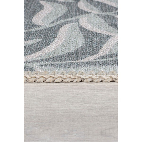 Svetlozelený umývateľný koberec s prímesou recyklovaných vlákien 80x150 cm Wallace – Flair Rugs-image-4