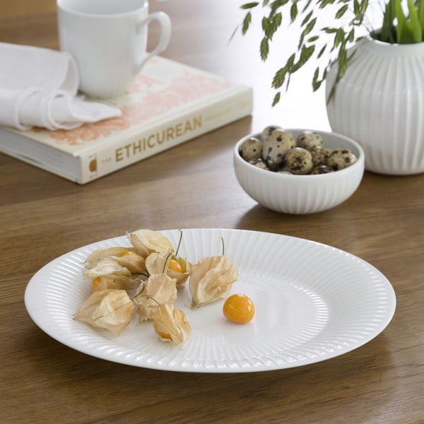 Biely porcelánový tanier Kähler Design Hammershoi, ⌀ 34 cm-image-1