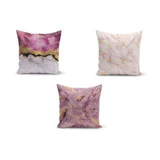 Sada 3 obliečok na vankúše Minimalist Cushion Covers Pinkie Cassie, 45 x 45 cm