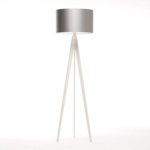 Stojacia lampa Artist Silver/White Birch, 125x42 cm